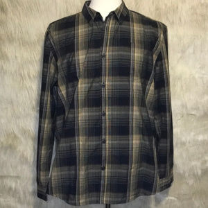 Prana Organic Cotton Casual Button Front Shirt XL